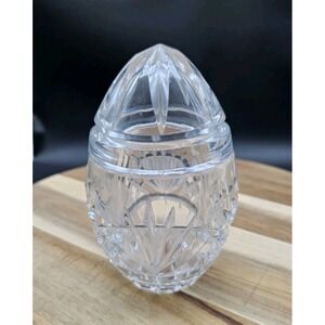 Crystal Legends By Godinger Hand Crafted Lead Crystal Egg Trinket‎ Box ~ Poland